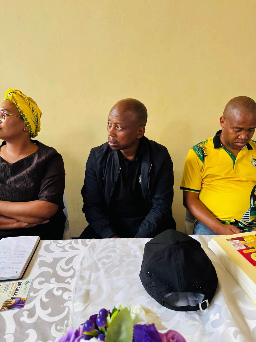 ANC NEC member Cde Andile Lungisa and REC member Cde Nozipho Jodwana at the Phuhlisa Multipurpose NPO programme at Daku Hall