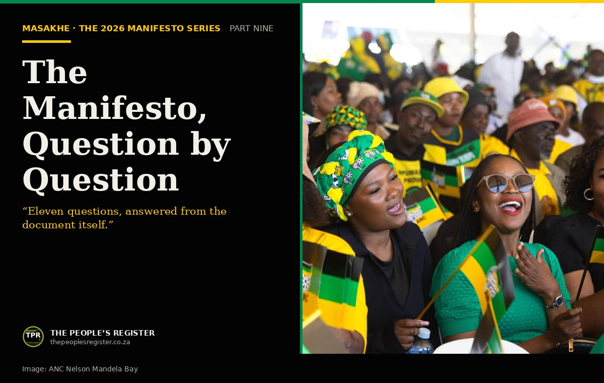 The Masakhe manifesto launch, with the headline: the manifesto, question by question