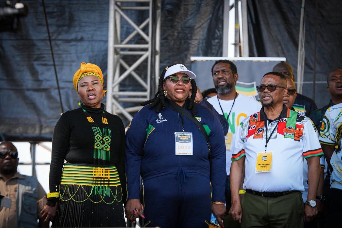 NEC members at the Masakhe manifesto launch at Riverside Park, Diepsloot